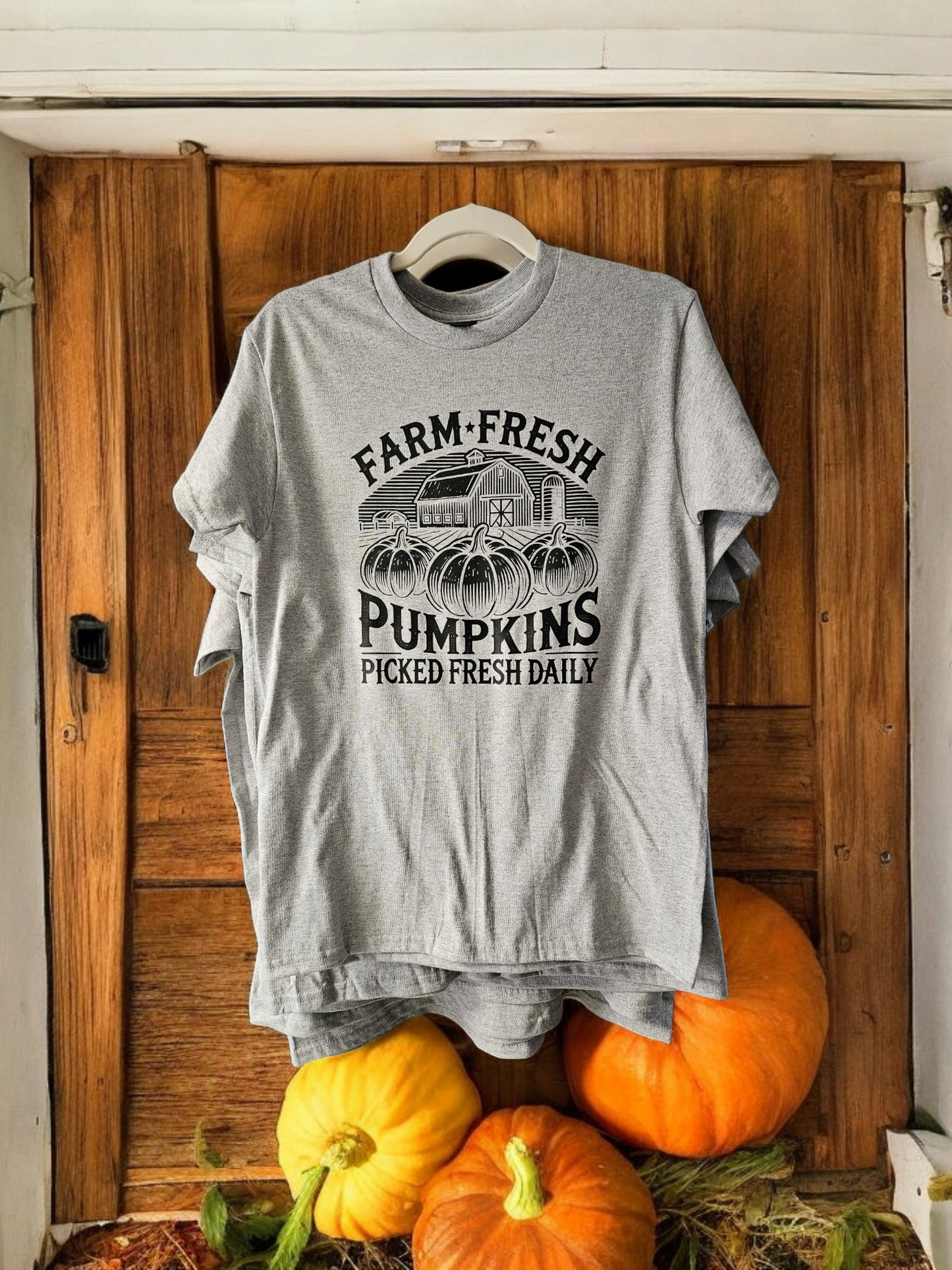 Farm Fresh Pumpkins Short Sleeve Graphic Tee