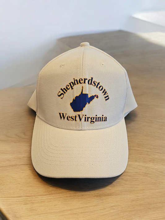 Shepherdstown WV White Baseball Cap