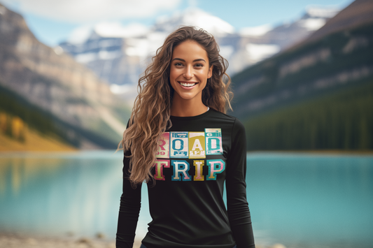 Road Trip Regular & Plus Long Sleeve Graphic Tee