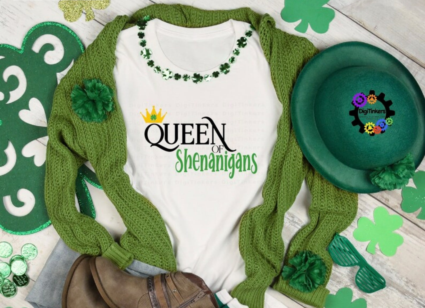 Queen of Shenanigans Long or Short Sleeve Tee