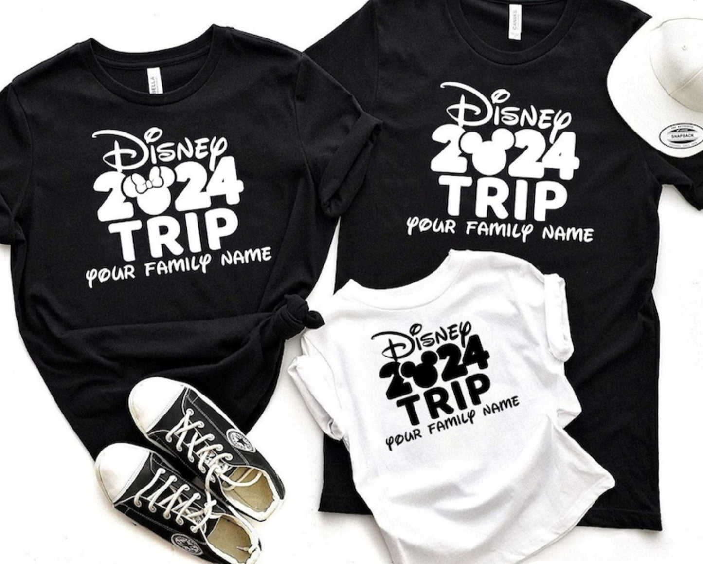 Family Disney Trip Tee Discount Bundle Four Tees for $84