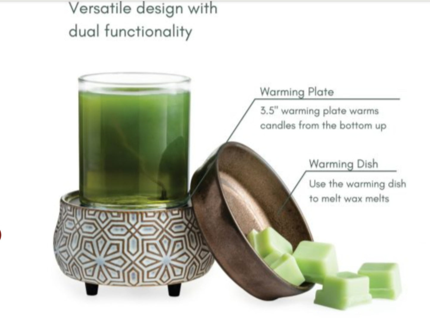 Bronze Geometric 2-In-1 Classic Fragrance Warmer