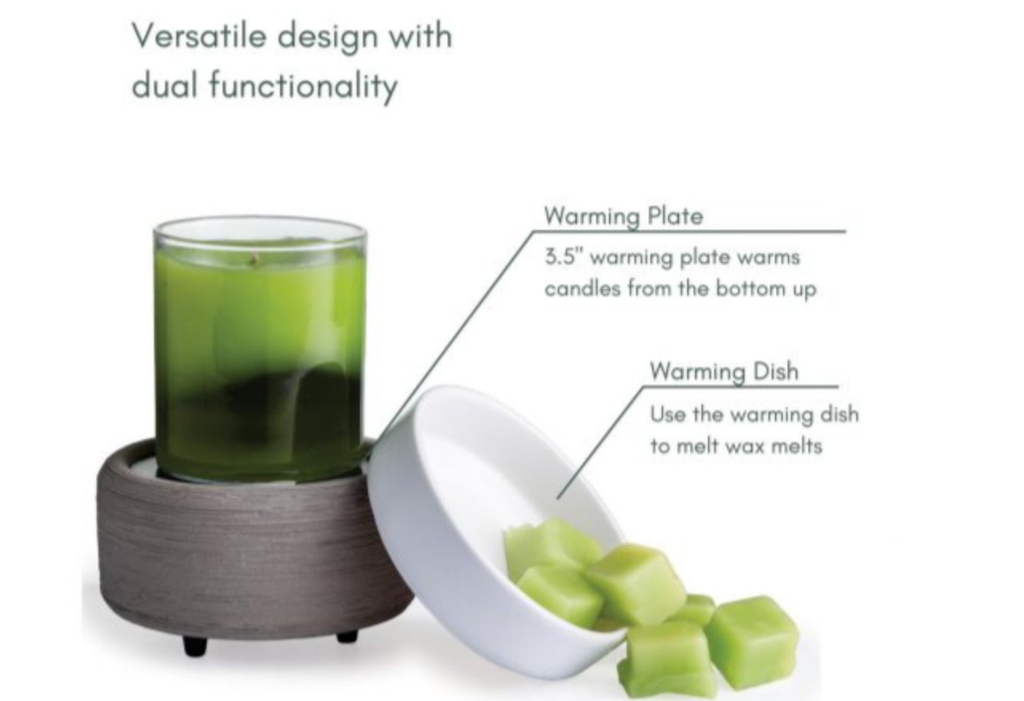 Grey Texture 2 in 1 Classic Fragrance Warmer