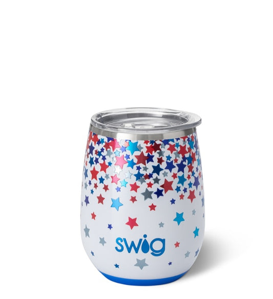 Star Spangled Stemless Wine Cup