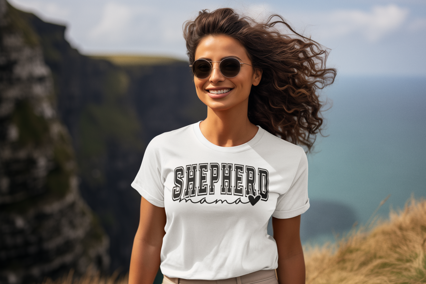 Shepherd Mama Regular & Plus Long or Short Sleeve Graphic Tee