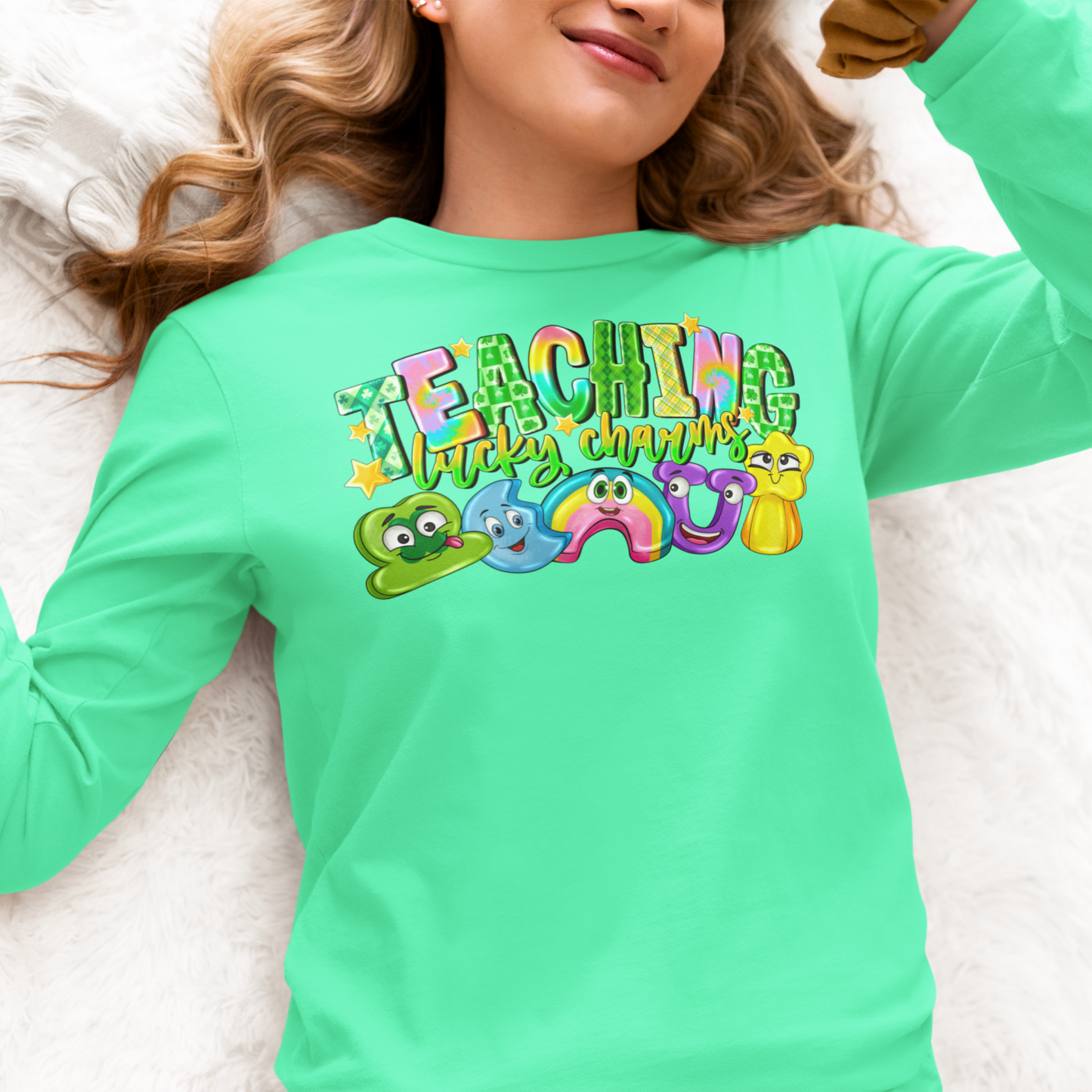 Teaching Lucky Charms Regular & Plus Long or Short Sleeve Graphic Tee