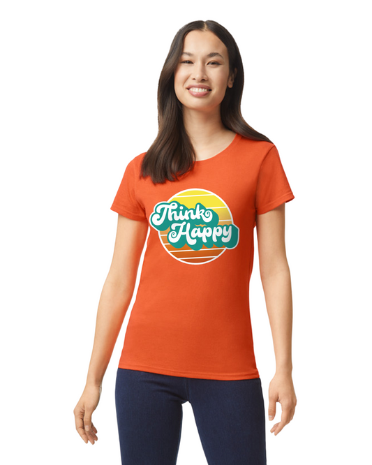 Think Happy Regular & Plus Graphic Tee