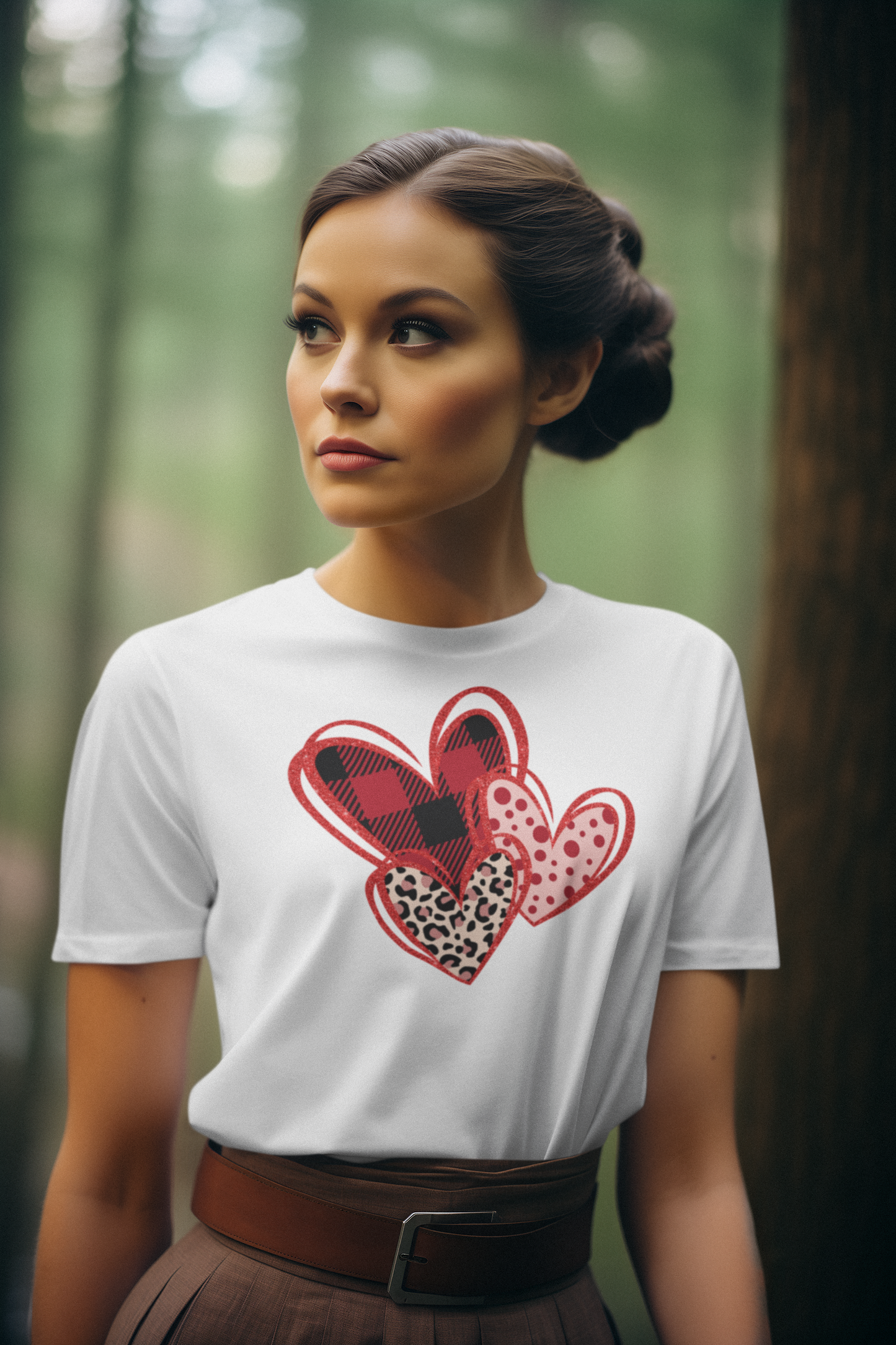 Triple Hearts Long or Short Sleeve Tee