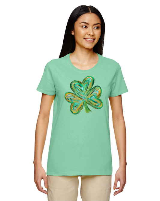 Lucky Fingerpaint Graphic Heart Tee