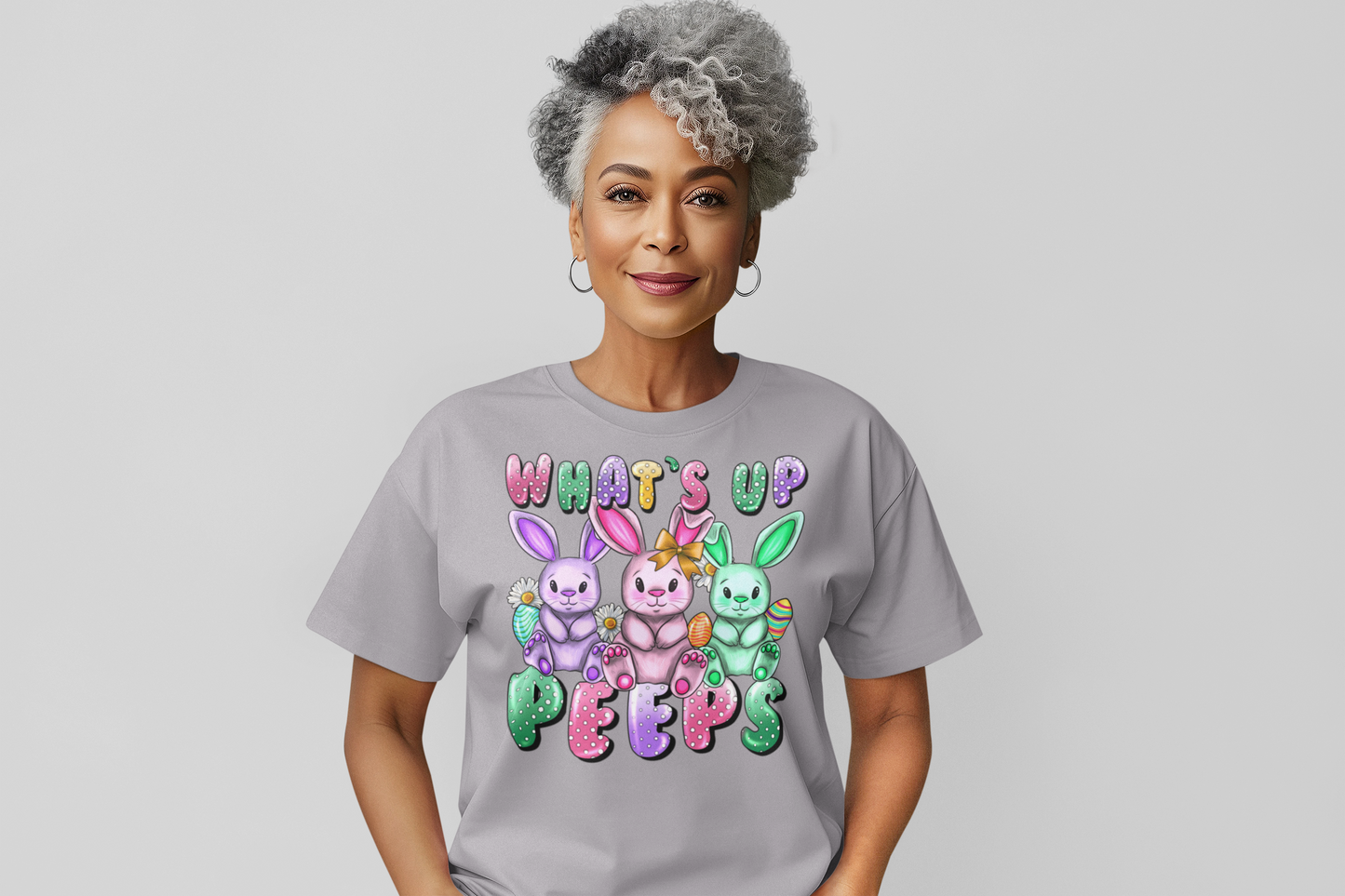 What's Up Peeps Regular & Plus Graphic Tee