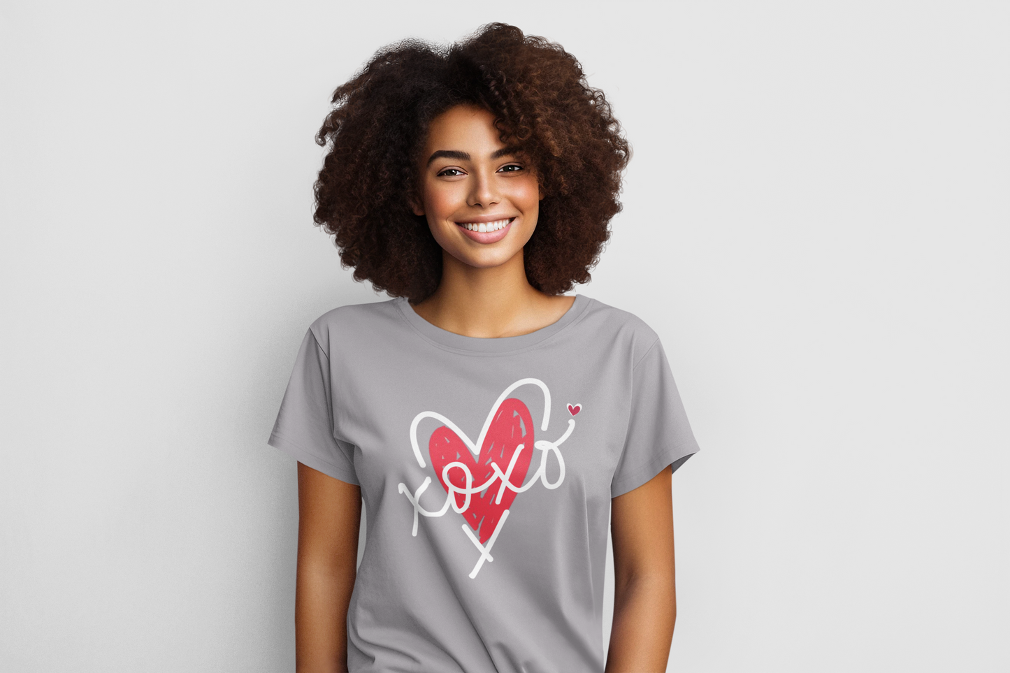 XOxO Heart Regular & Plus Long or Short Sleeve Tee