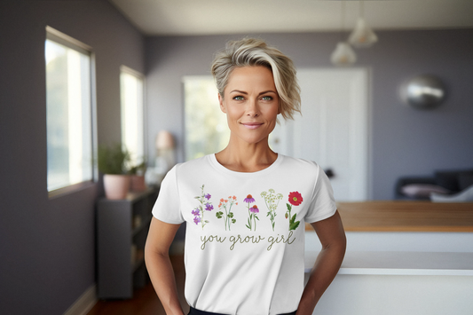 You Grow Girl Regular & Plus Graphic Tee