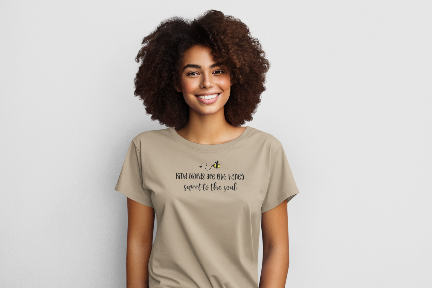 Kind Words are Like Honey Regular & Plus Graphic tee