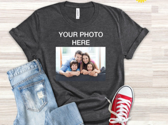 Custom Design Photo Graphic Tees in Regular & Plus Size