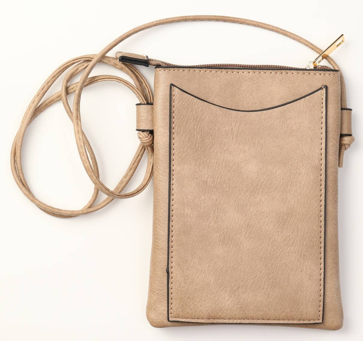 Sand - Butterfly Cut Crossbody Bag