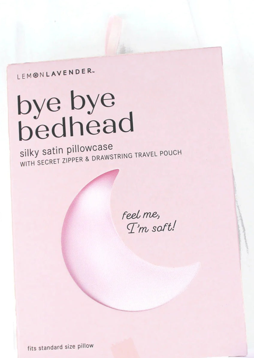 Bye Bye Bedhead Satin Rosewater Pillowcase