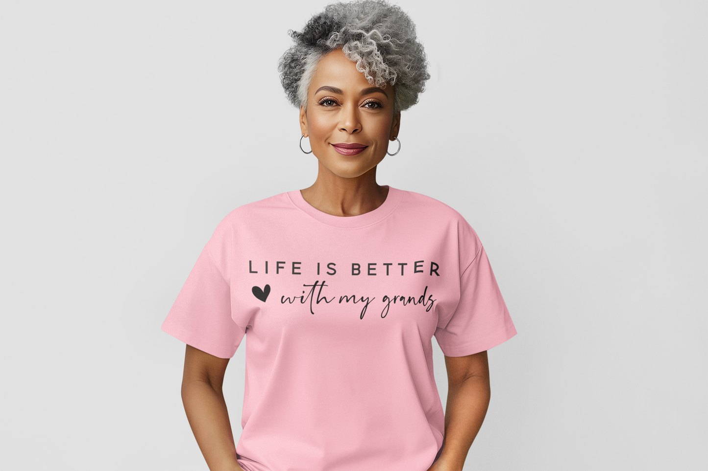 Life Is Better With My Grands Regular & Plus Long or Short Sleeve Graphic Tee