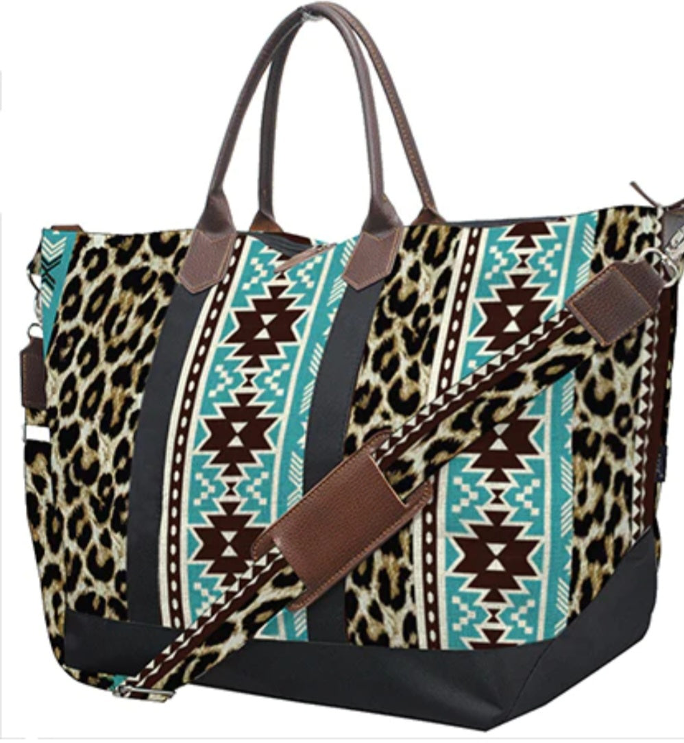 Tribal Cheetah Large Weekender Bag