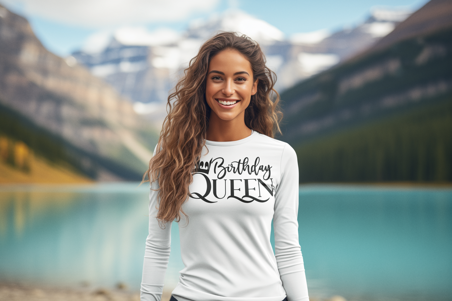 Birthday Queen Regular & Plus Long or Short Sleeve Graphic Tee