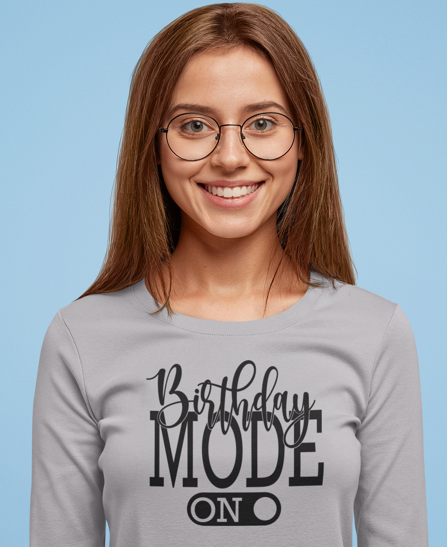 Birthday Mode On Regular & Plus Long or Short Sleeve Graphic Tee