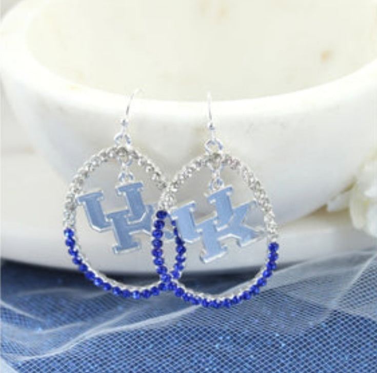 Your Favorite Collegiate Team's Crystal Loop Earrings