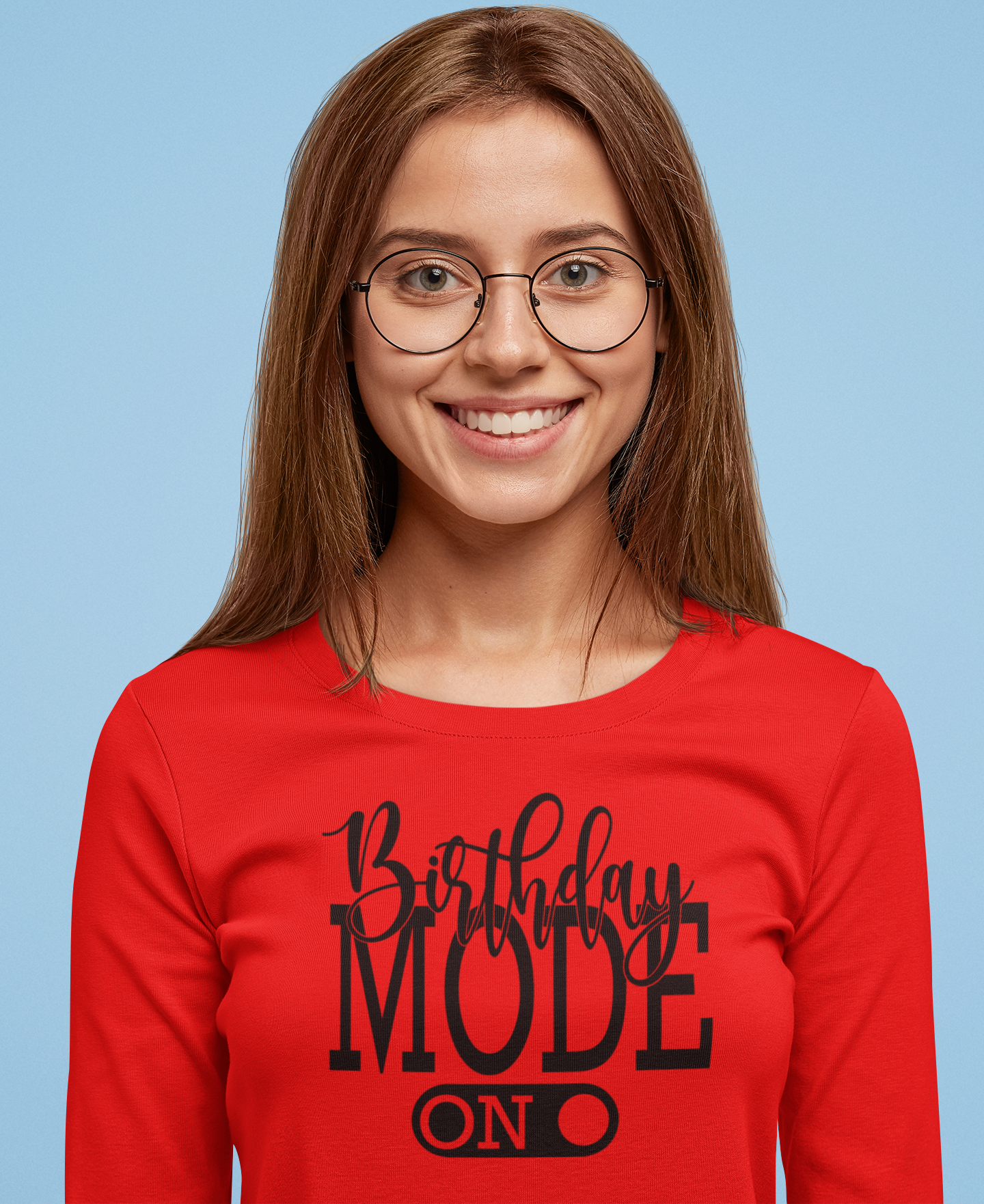 Birthday Mode On Regular & Plus Long or Short Sleeve Graphic Tee