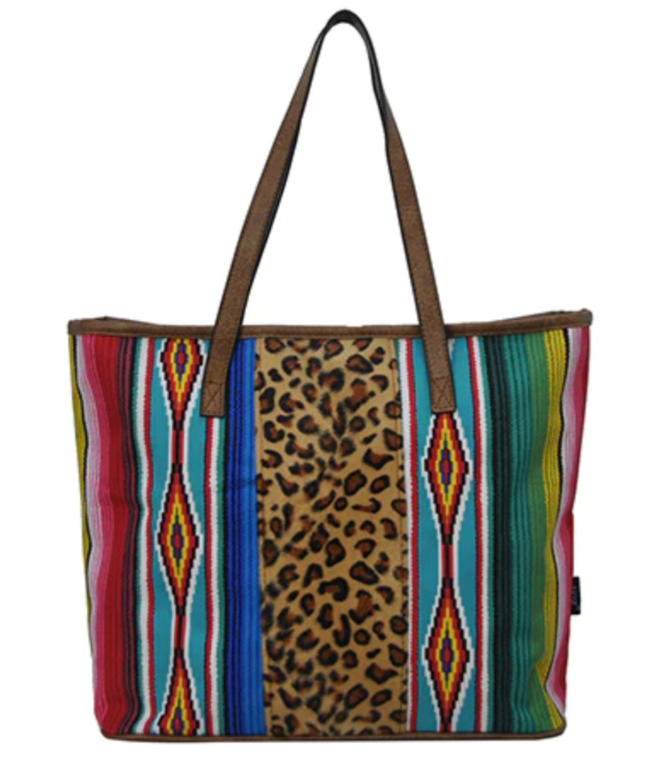 Leopard Serape Everyday Shopping Tote Bag