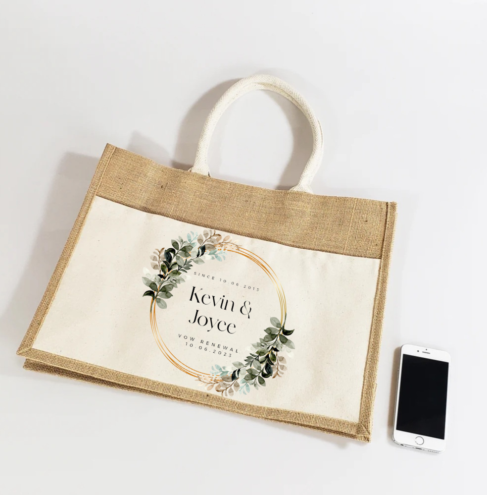 Personalized Wreath Tote