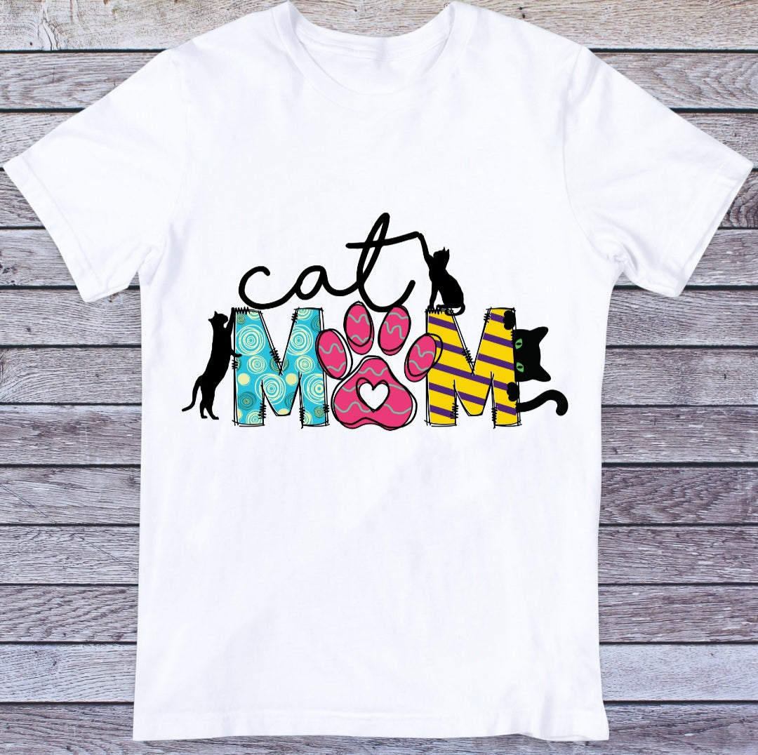 Cat Mom Graphic Tee