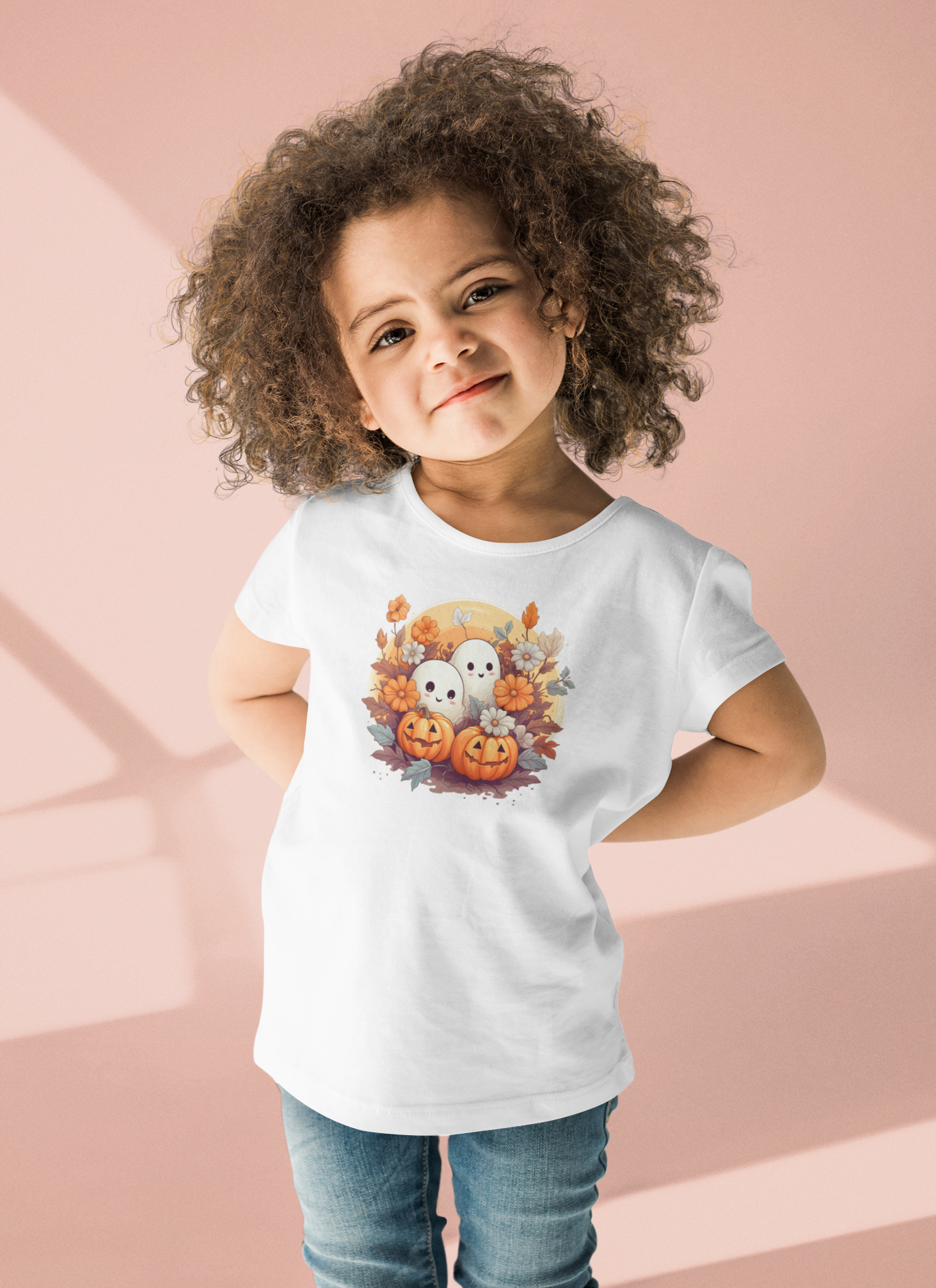 Fall Ghosts & Pumpkins Infant, Toddler & Youth  Long or Short Sleeve Graphic Tee