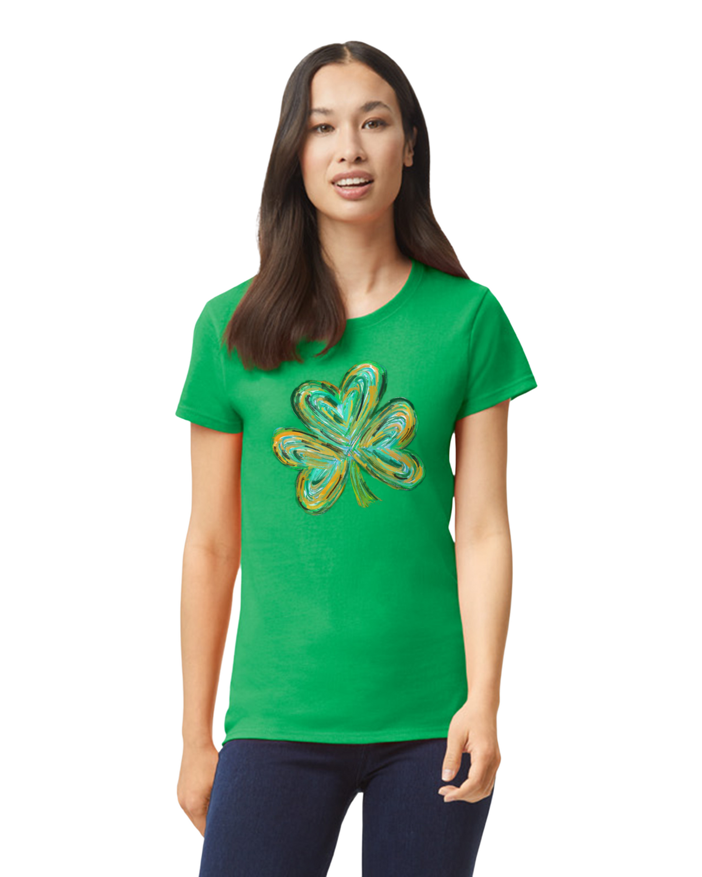 Lucky Fingerpaint Graphic Heart Tee