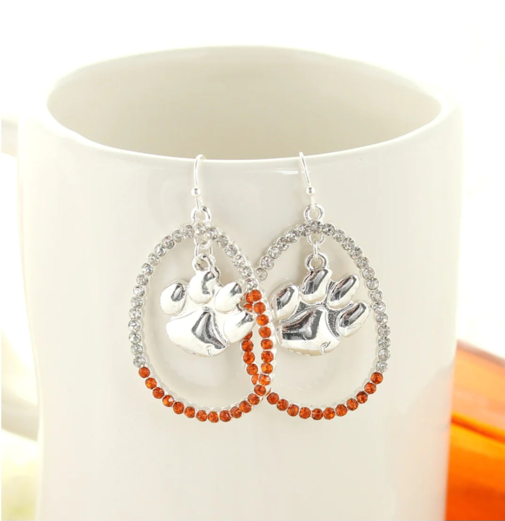 Your Favorite Collegiate Team's Crystal Loop Earrings