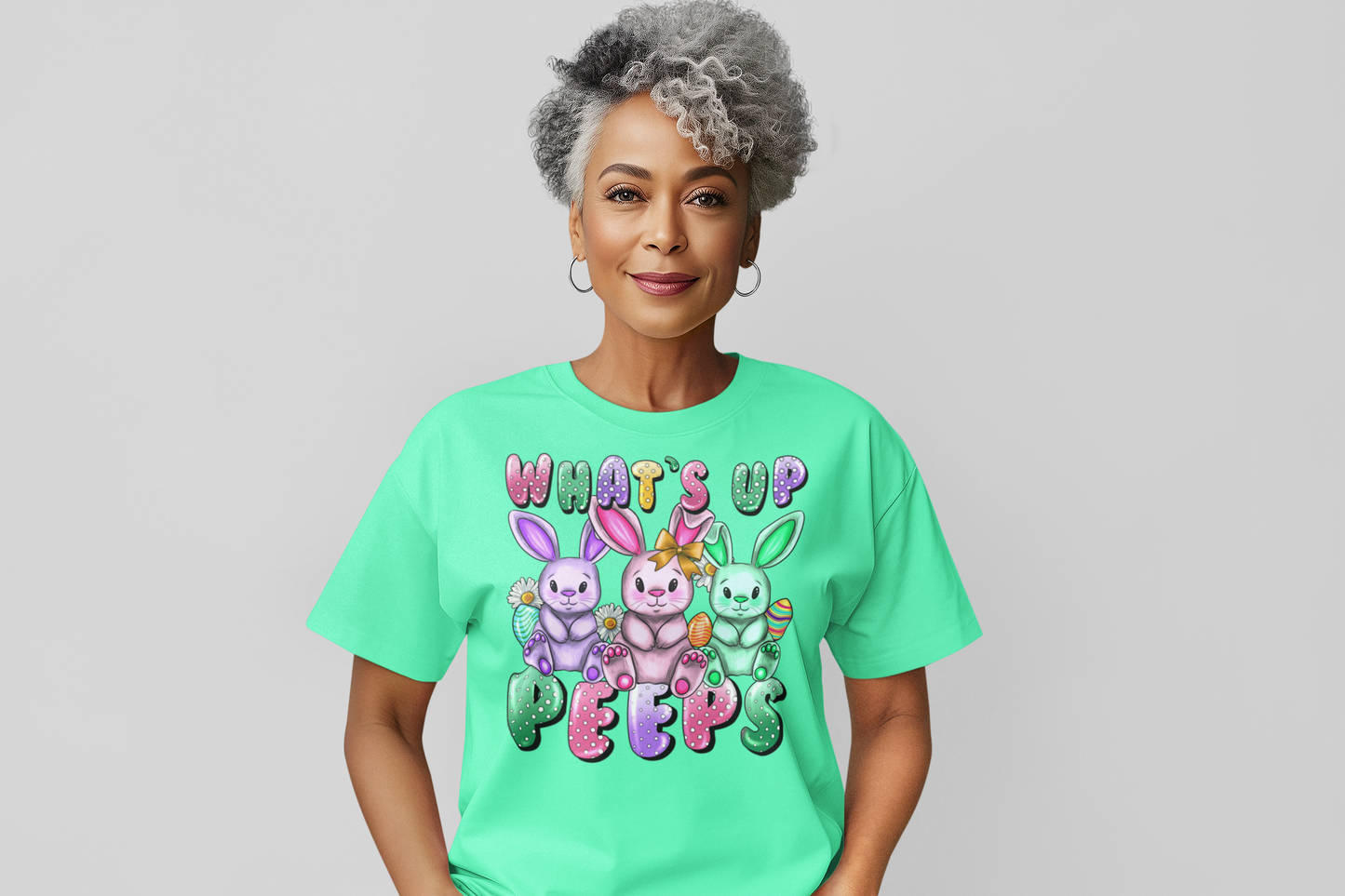 What's Up Peeps Regular & Plus Graphic Tee