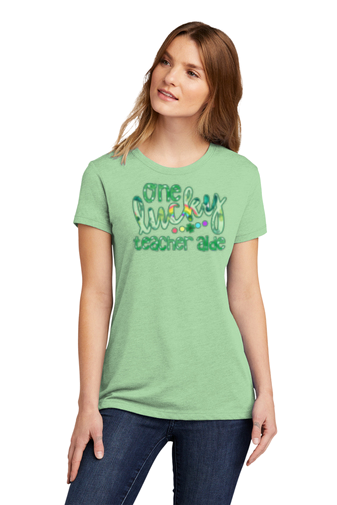 One Lucky Teacher Aide Tee