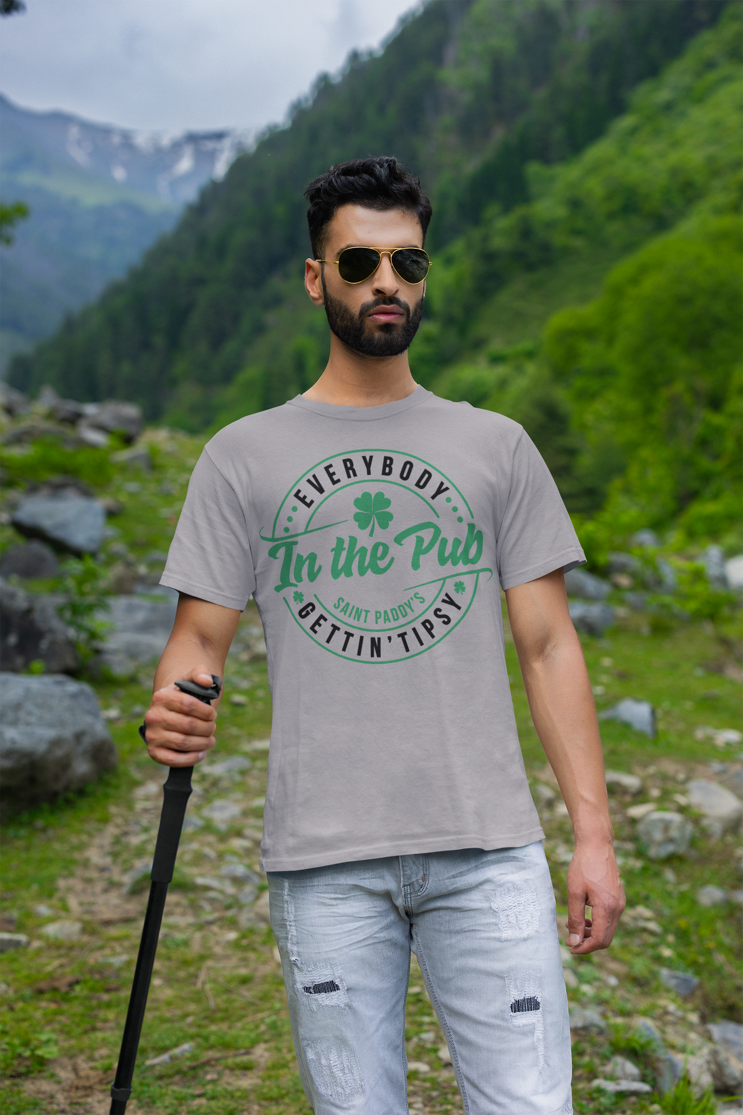 Everybody's In The Pub Getting Tipsy Regular & Plus Long or Short Sleeve Tee Shirt