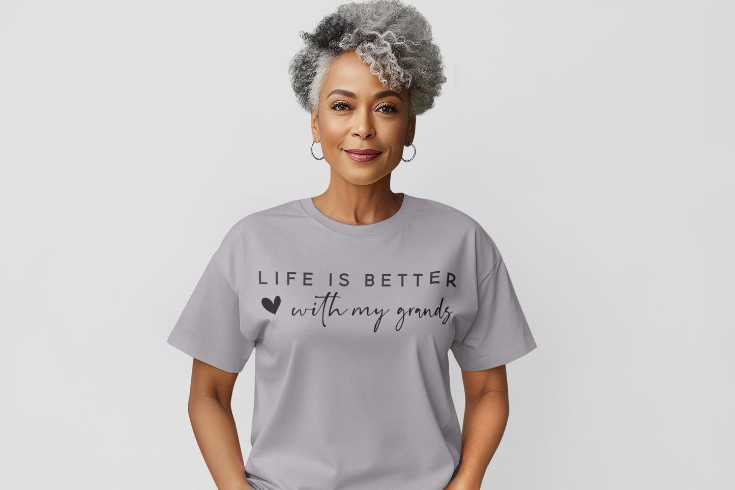 Life Is Better With My Grands Regular & Plus Long or Short Sleeve Graphic Tee