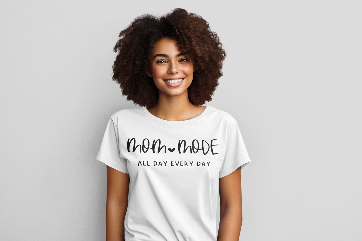 Mom Mode All Day Every Day Regular & Plus Graphic Tee