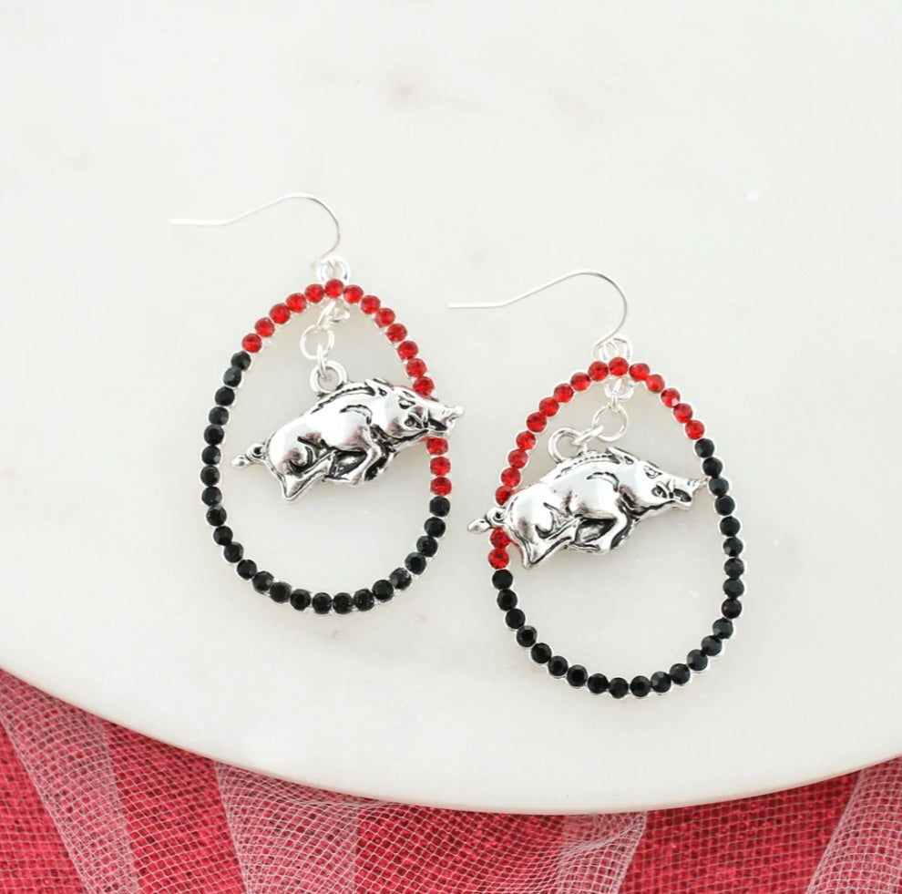 Your Favorite Collegiate Team's Crystal Loop Earrings