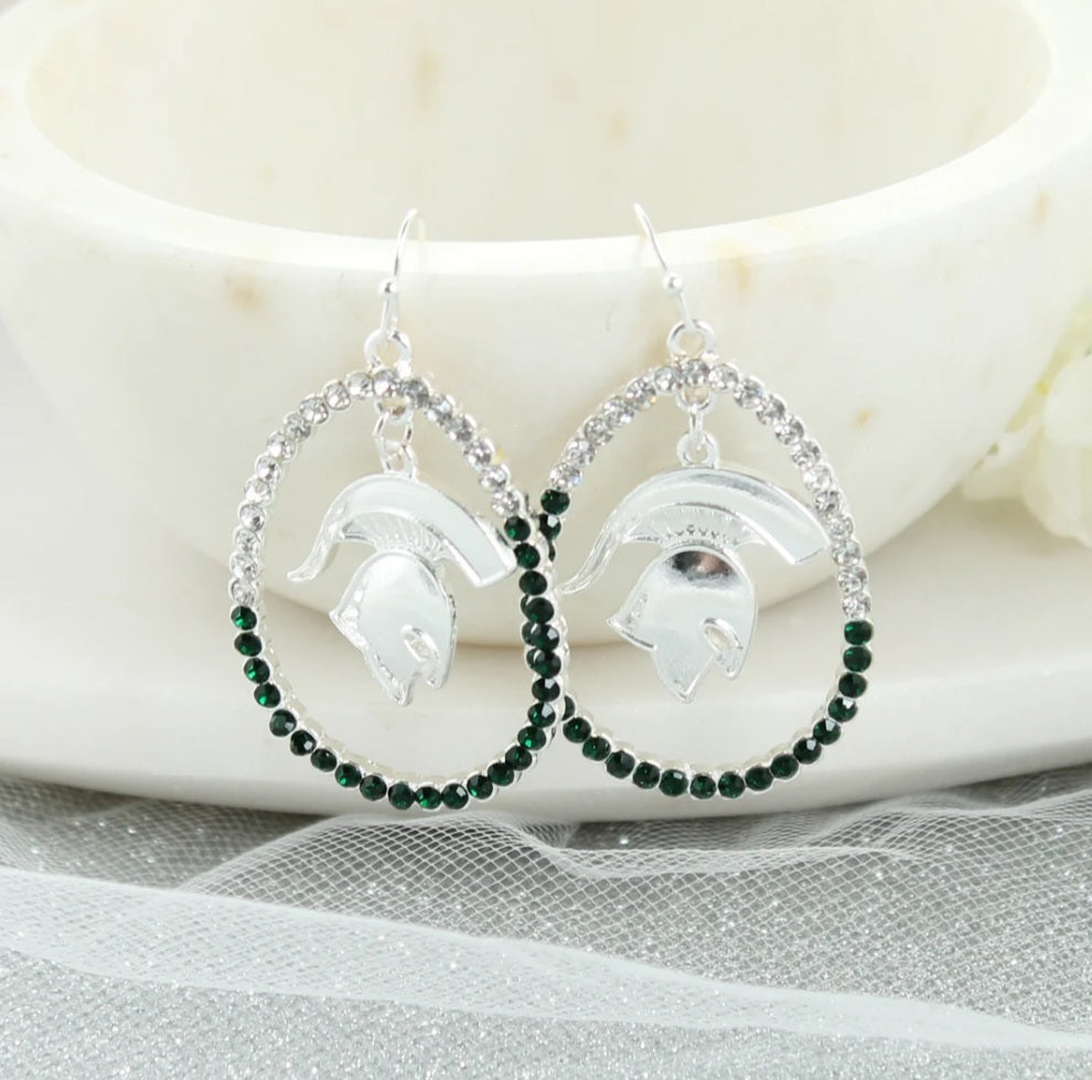 Your Favorite Collegiate Team's Crystal Loop Earrings