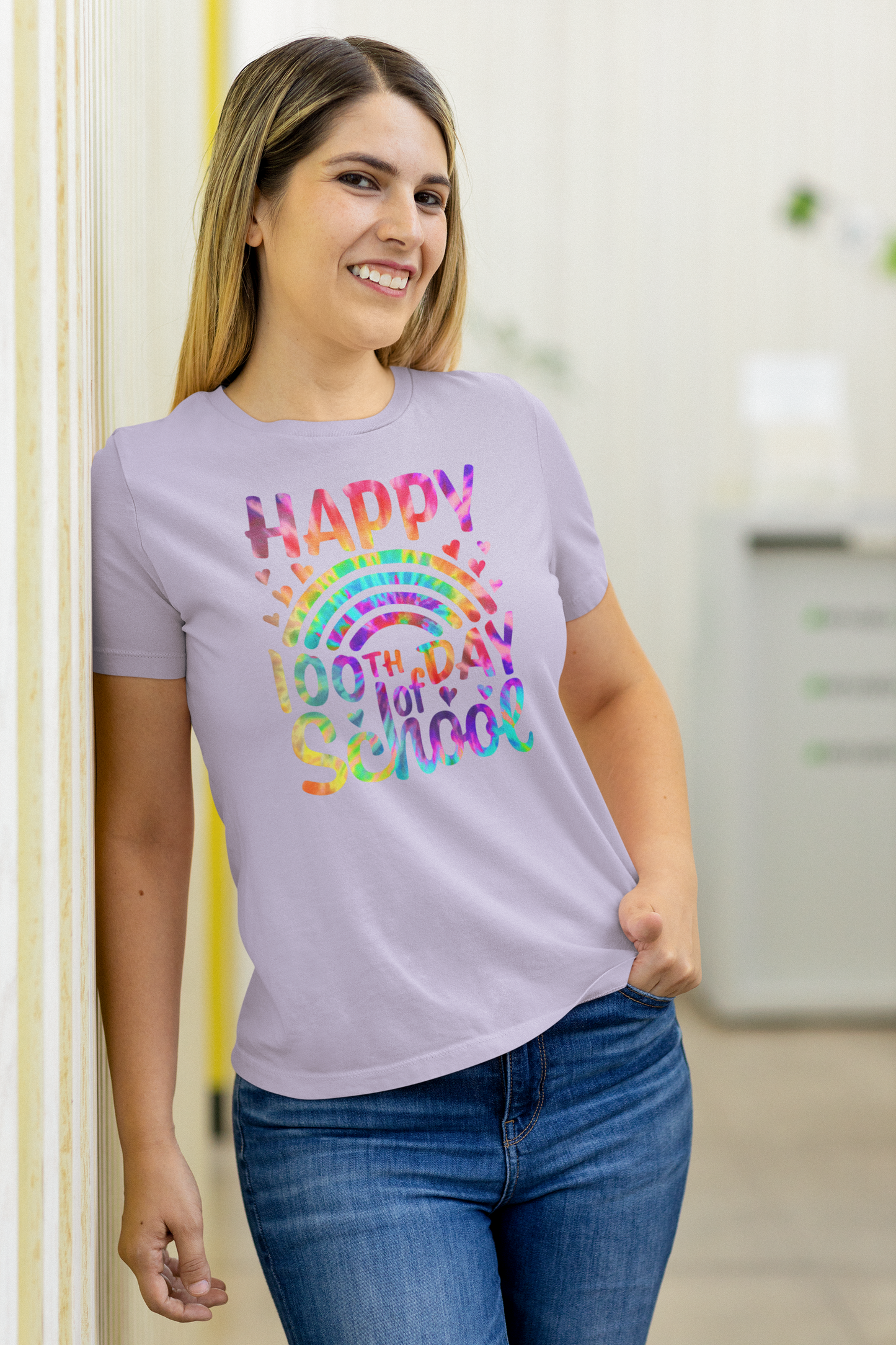 100 Days of School Bold Colors Tee Shirt