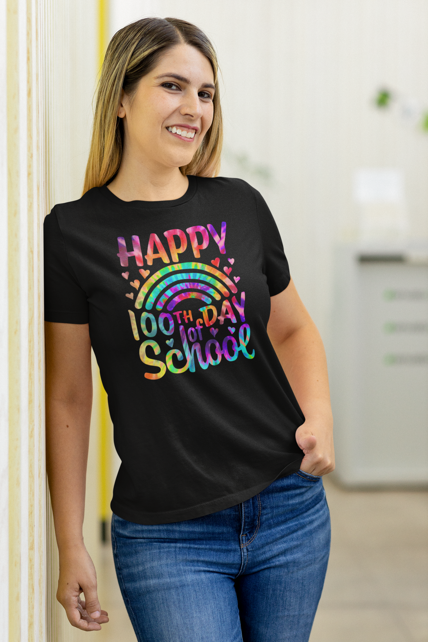 100 Days of School Bold Colors Tee Shirt