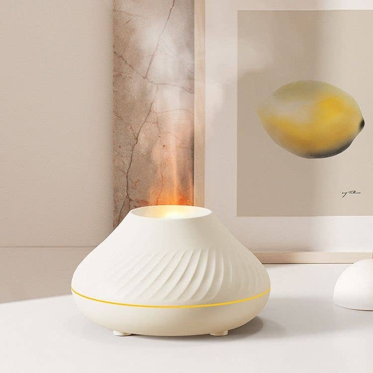 Flame Aroma Diffuser White - 130 Ml