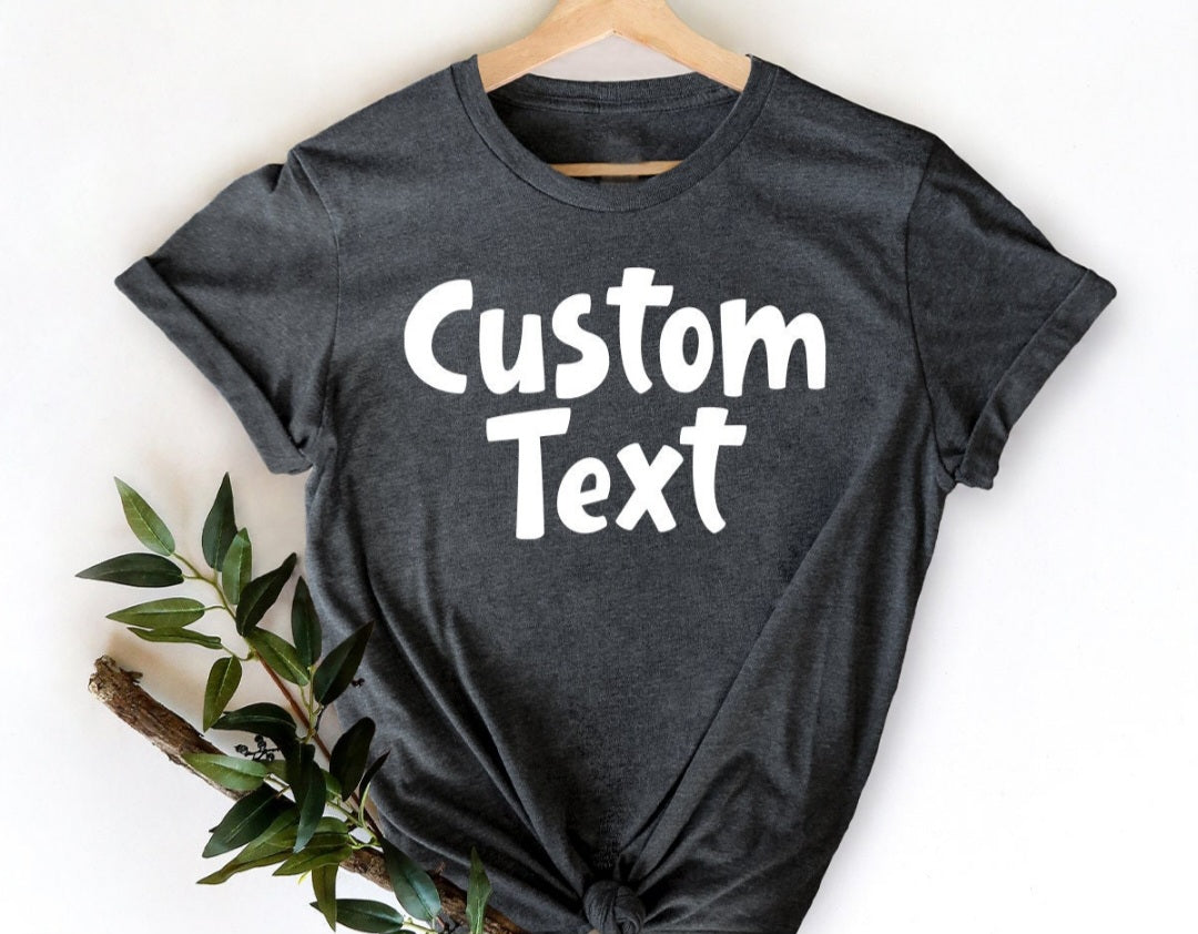 Custom Design Photo Graphic Tees in Regular & Plus Size