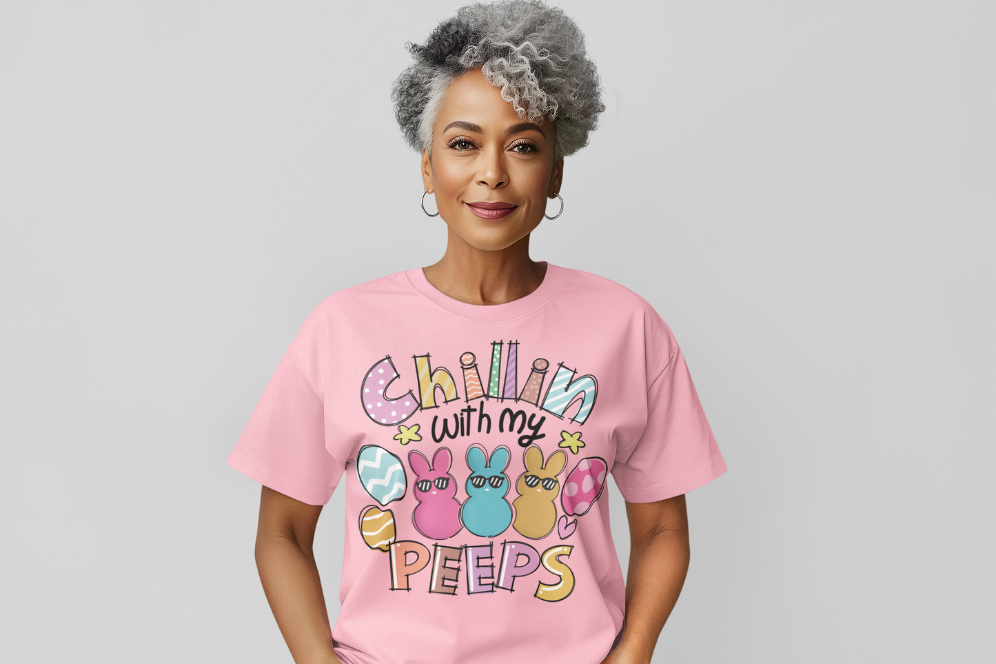 Chillin With My Peeps Regular & Plus Graphic Tee