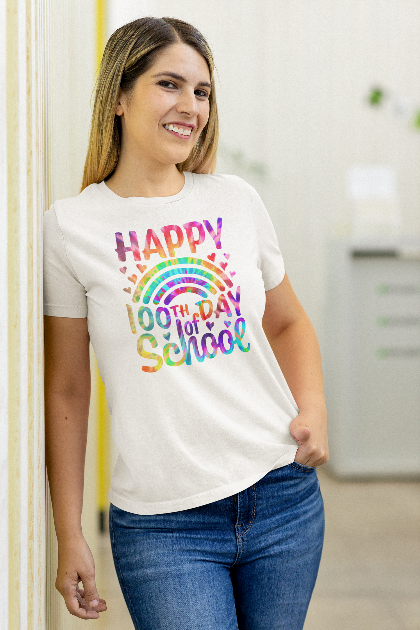 100 Days of School Bold Colors Tee Shirt