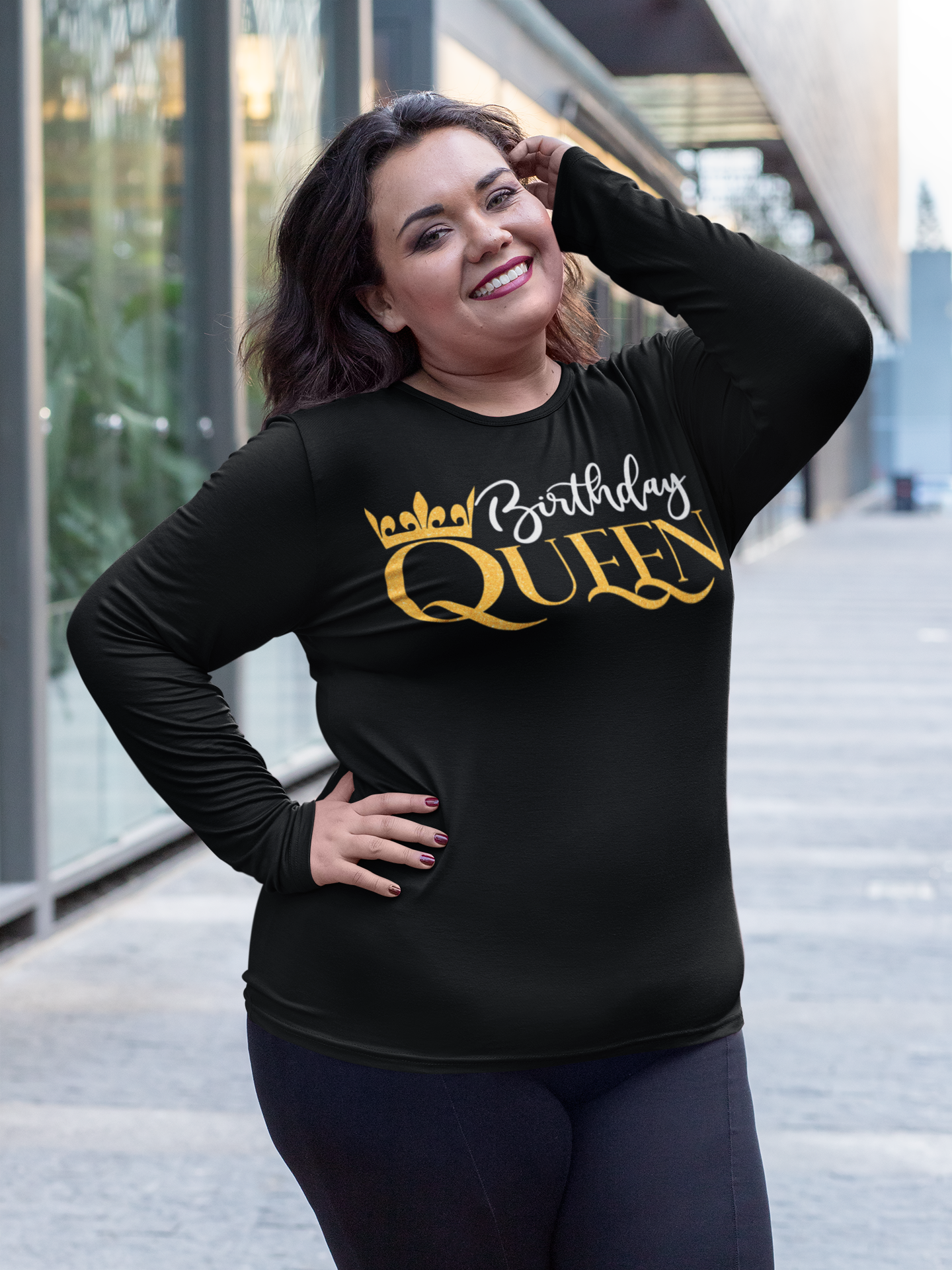 Birthday Queen Regular & Plus Long or Short Sleeve Graphic Tee