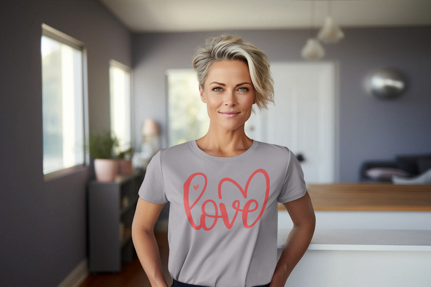 Love Wrapped in Hearts Short or Long Sleeve Tee