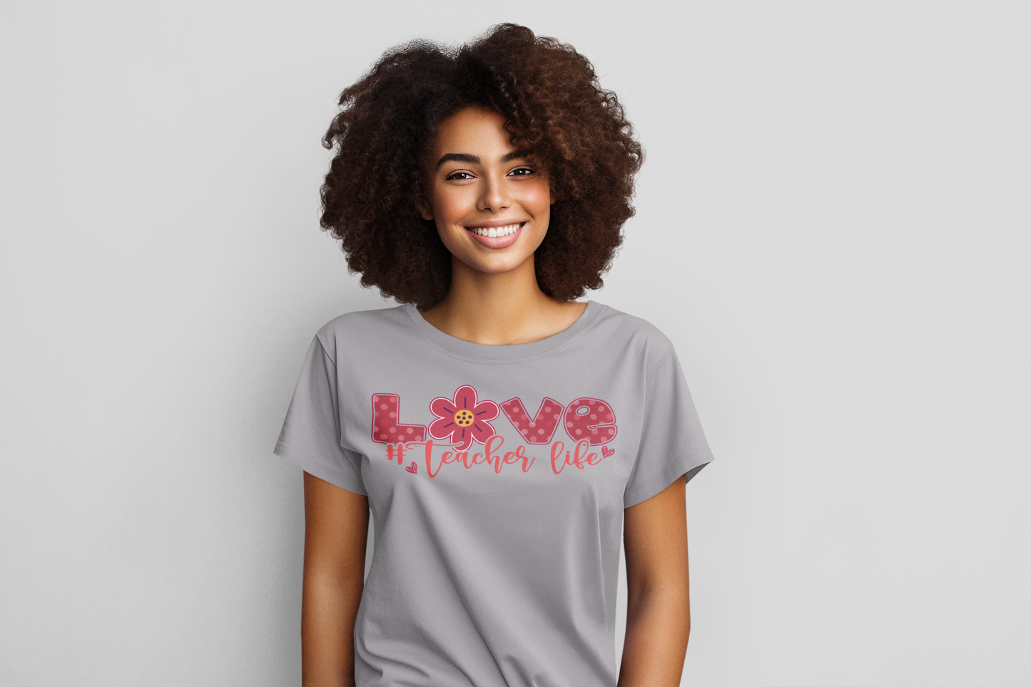 Love Teacher Life Regular & Plus Long & Short Sleeve Tee Shirt