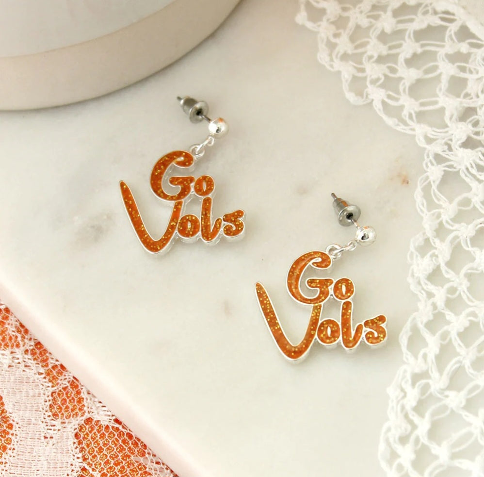 Your Favorite Collegiate Team's Slogan Earrings