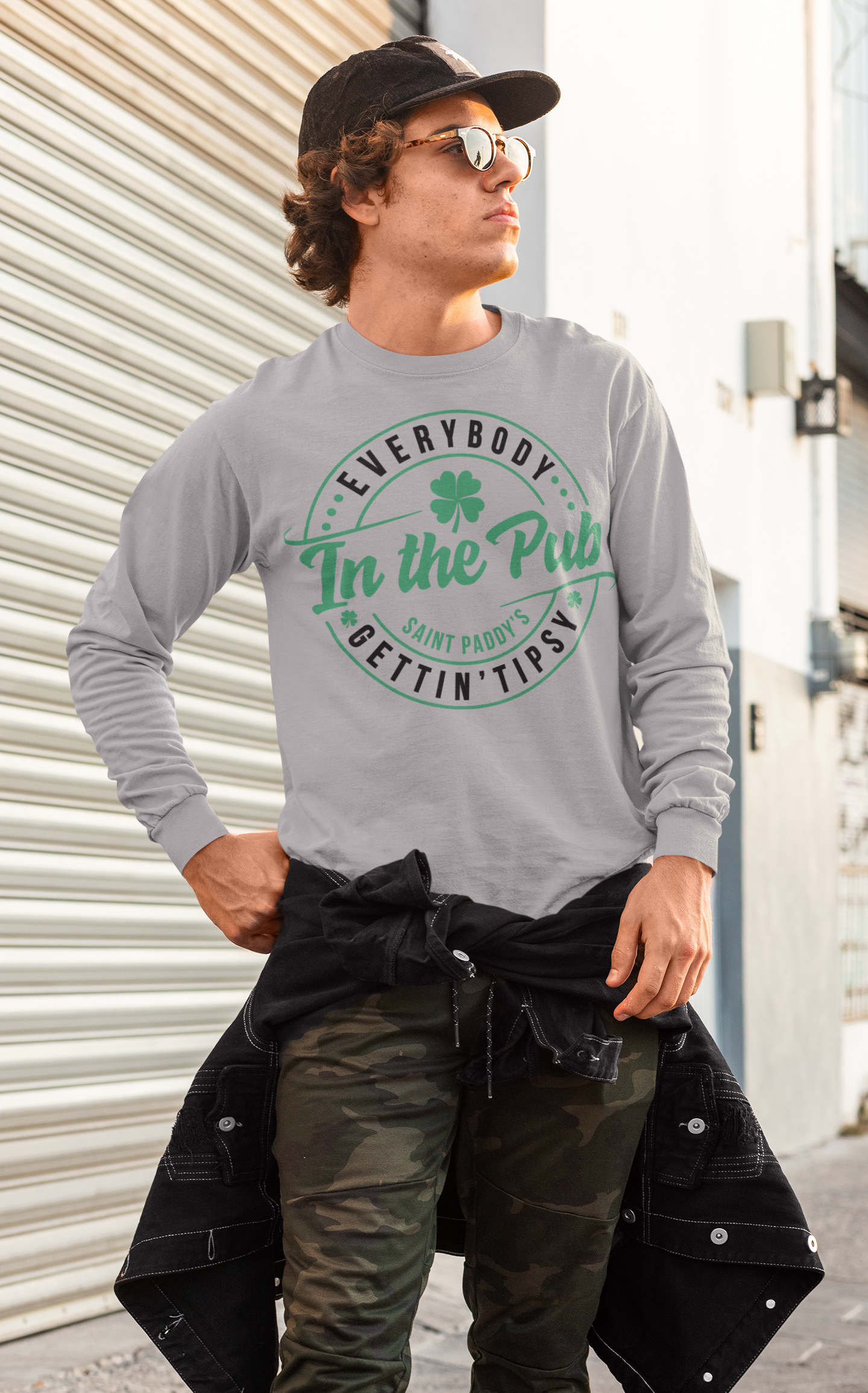 Everybody's In The Pub Getting Tipsy Regular & Plus Long or Short Sleeve Tee Shirt